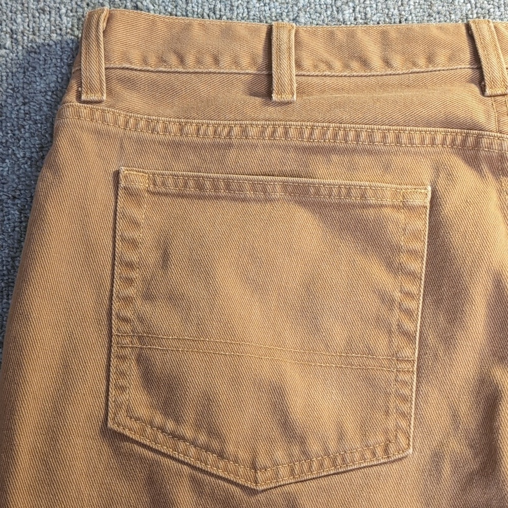 L.L.Bean Double L Chinos Natural Fit Brown 100% Cotton Men's 40x29 - Picture 8 of 10